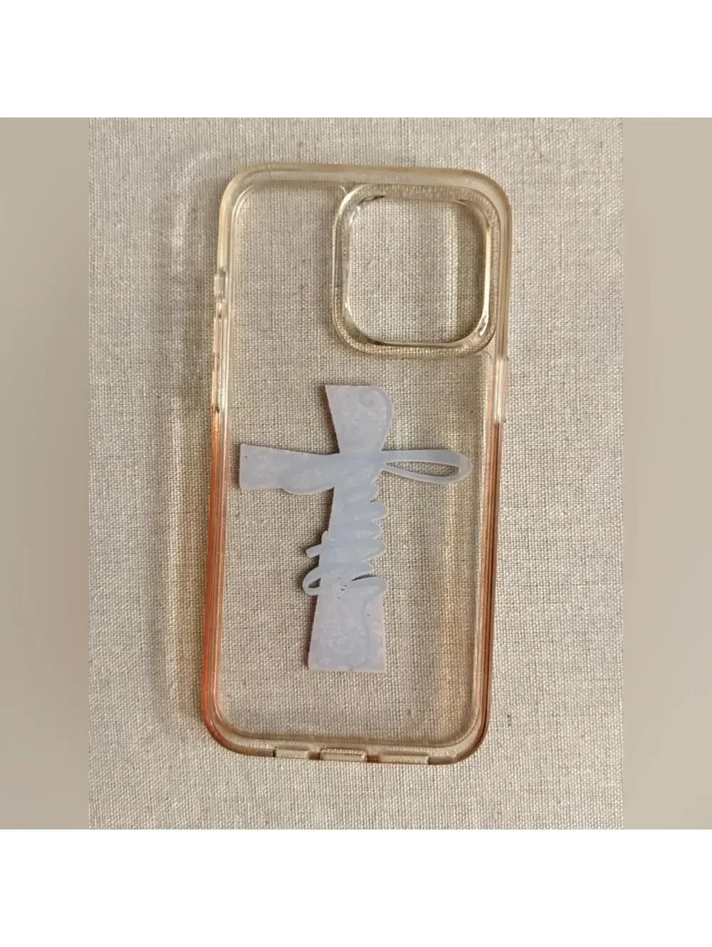 Iphone 15 Pro Max clear silicone case with 